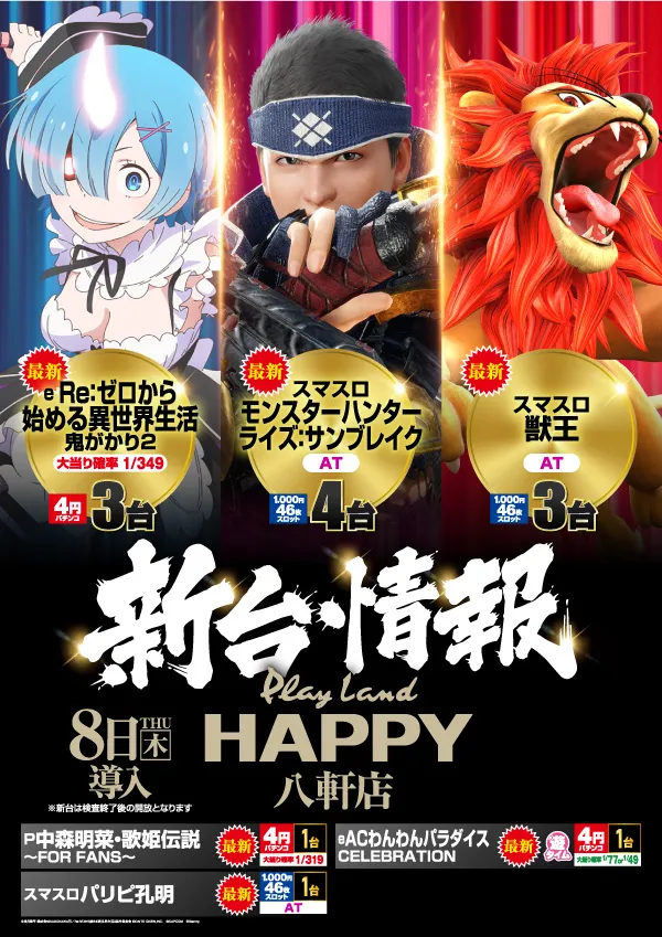 プレイランドハッピー八軒店の最新情報画像