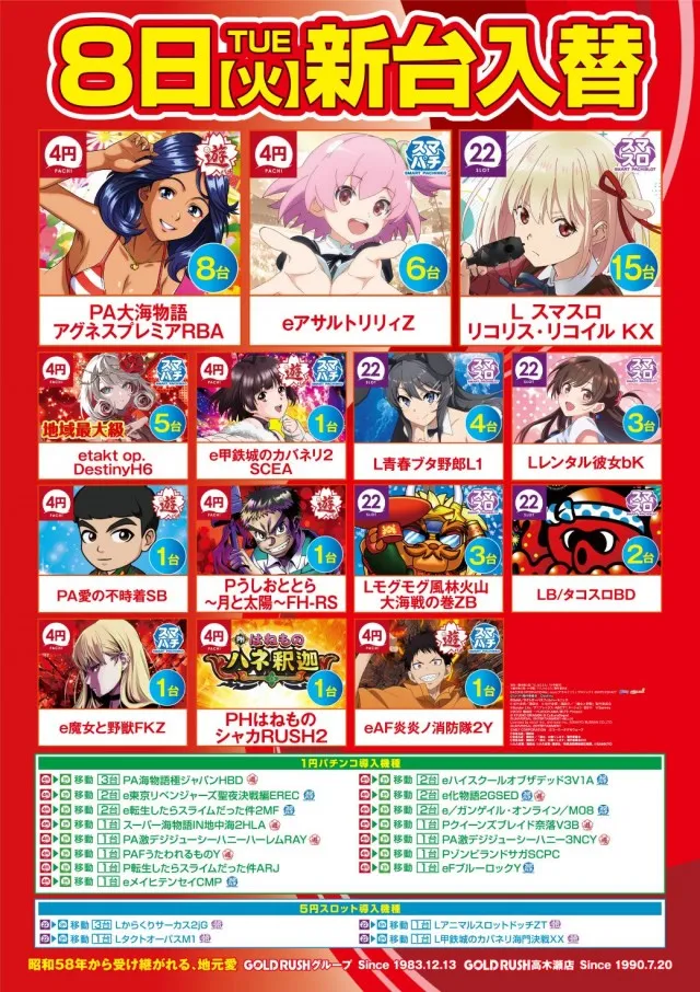 ゴールドラッシュ高木瀬店の最新情報画像