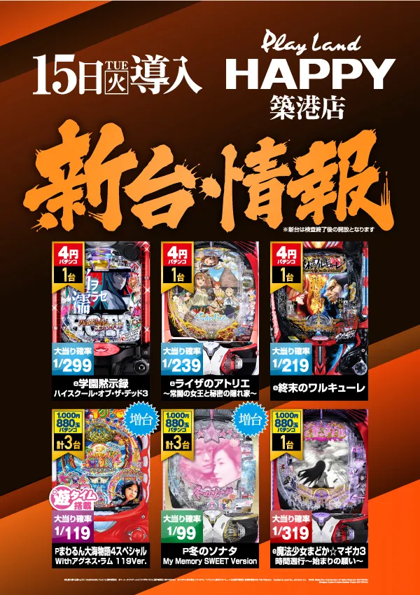 プレイランドハッピー築港店の最新情報画像