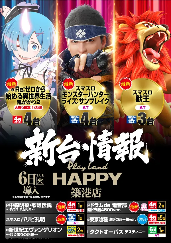プレイランドハッピー築港店の最新情報画像