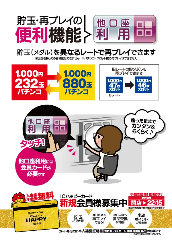 プレイランドハッピー南6条店の最新情報画像