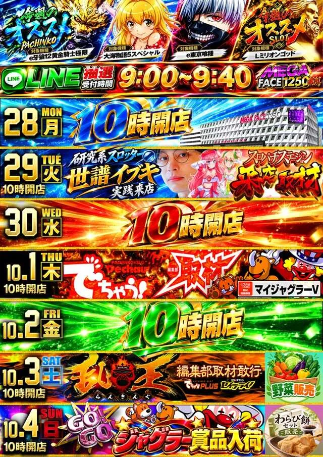 メガフェイス1250田川の最新情報画像