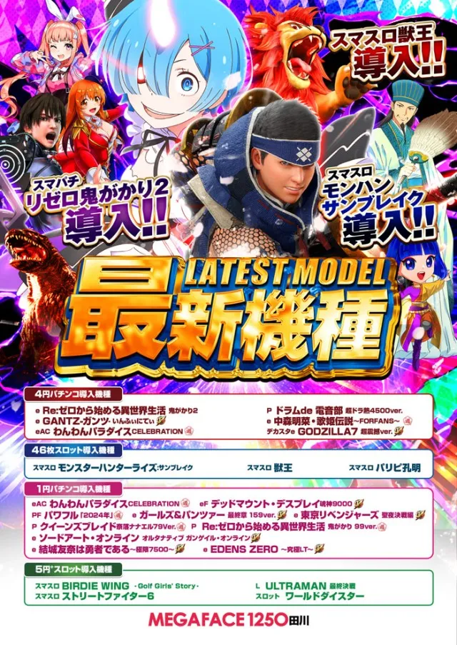 メガフェイス1250田川の最新情報画像