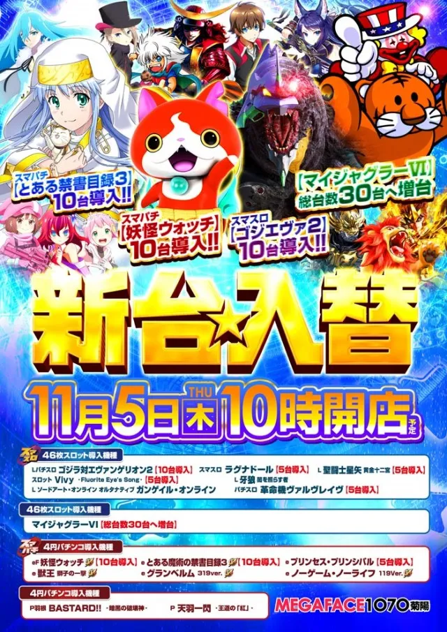 メガフェイス1070菊陽の最新情報画像
