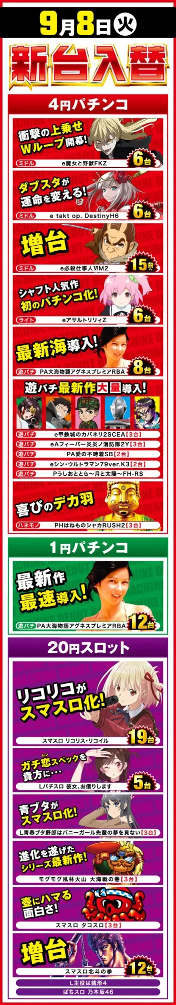 楽園南越谷店の最新情報画像