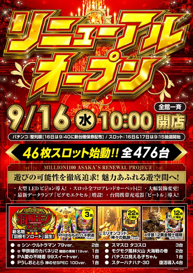 ミリオン1100朝霞店の最新情報画像