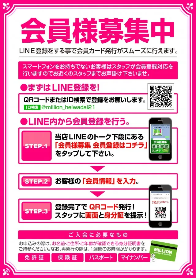 ミリオン平和台店パチンコ館の最新情報画像