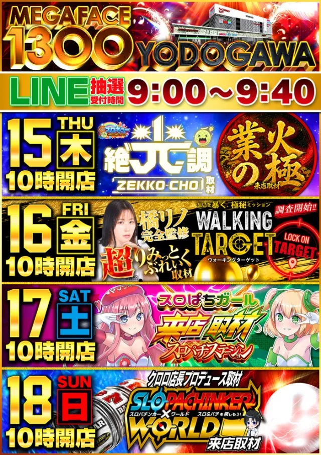 メガフェイス1300淀川の最新情報画像