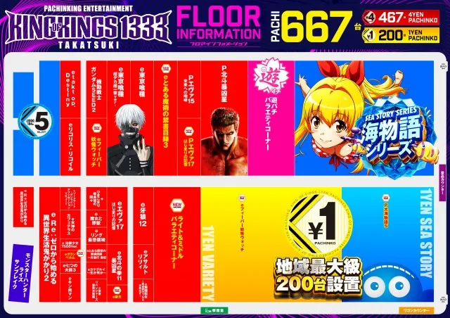 P.E.KING OF KINGS　1333 高槻の最新情報画像