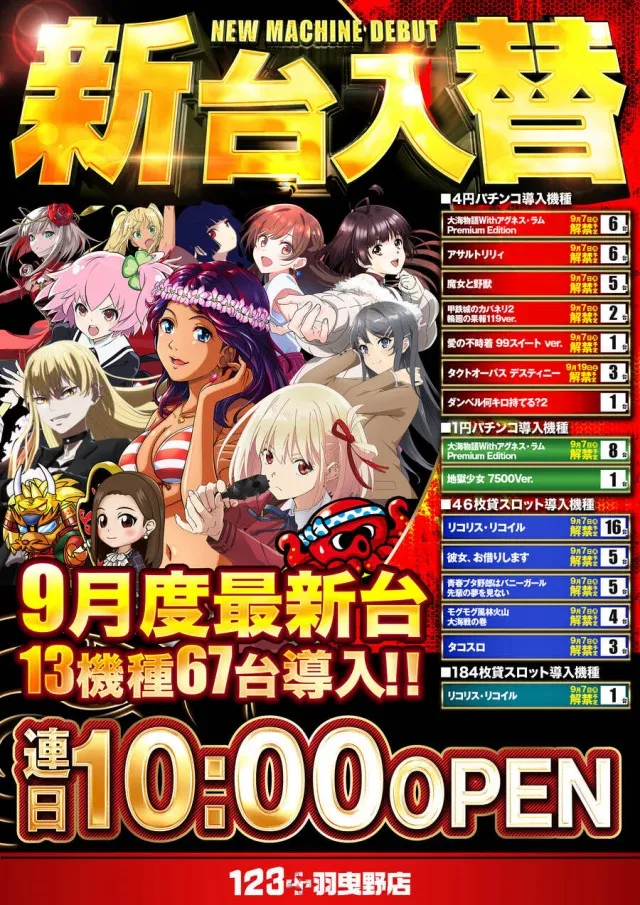１２３＋Ｎ羽曳野店の最新情報画像