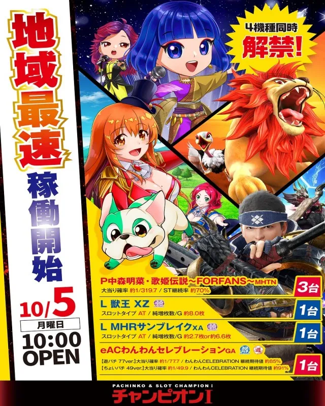 チャンピオン Ⅰの最新情報画像