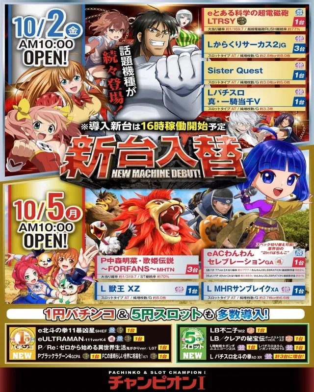 チャンピオン Ⅰの最新情報画像
