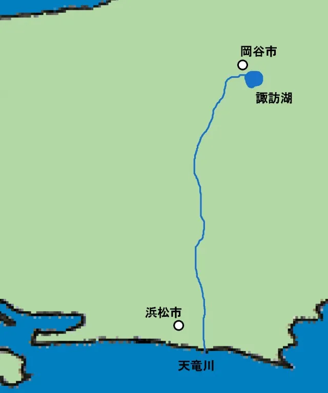 天竜川の図