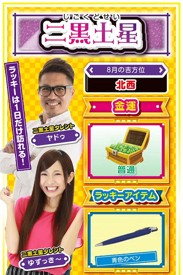 二黒土星占い結果