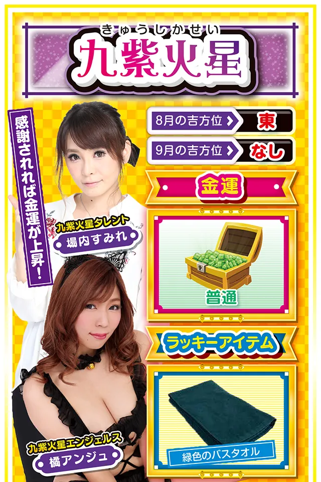 九紫火星占い結果