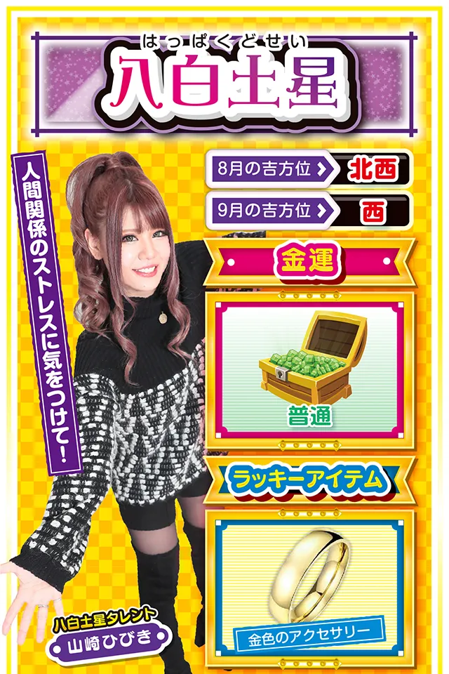 八白土星占い結果