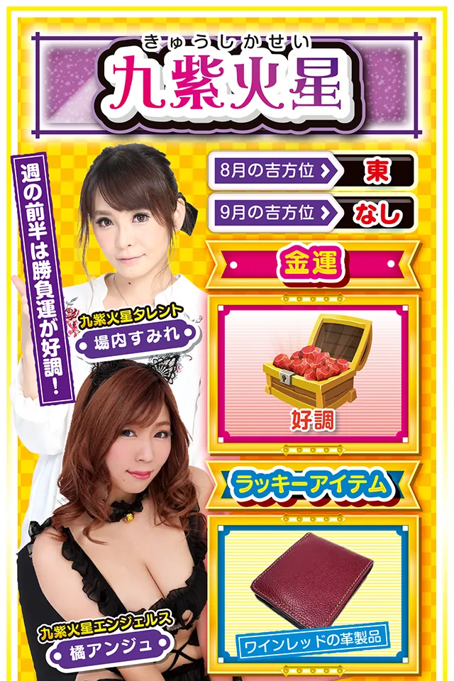 九紫火星占い結果