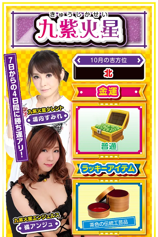 九紫火星占い結果