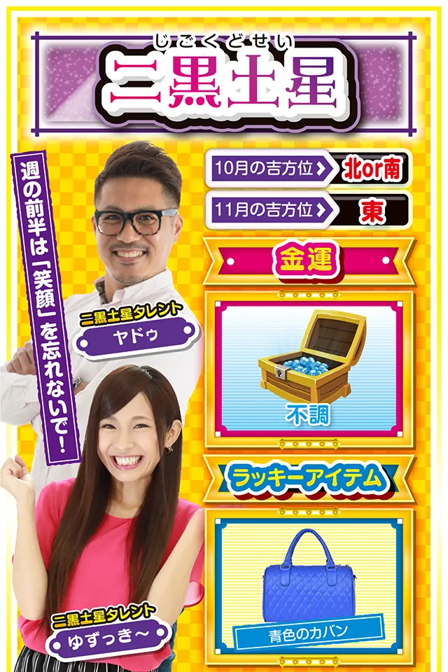 二黒土星占い結果