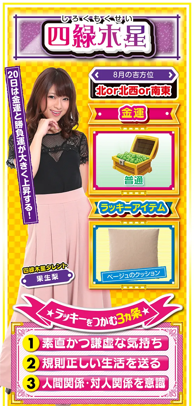 四緑木星占い結果