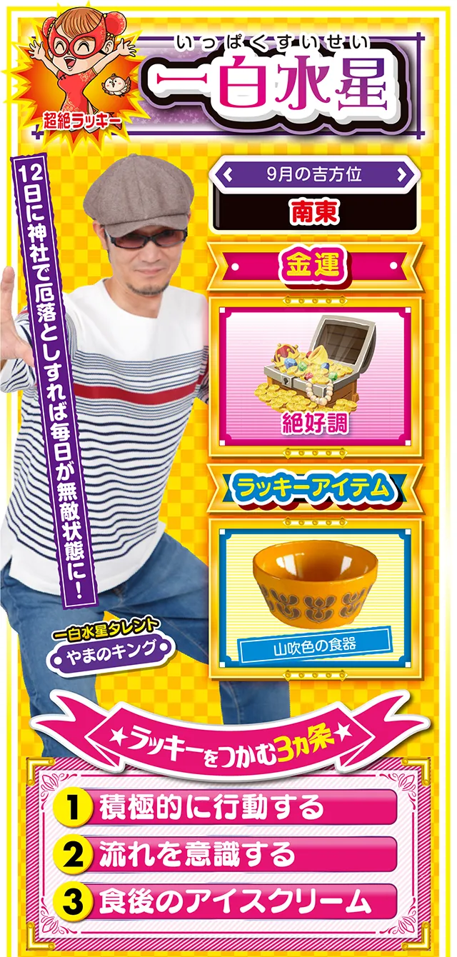 一白水星占い結果
