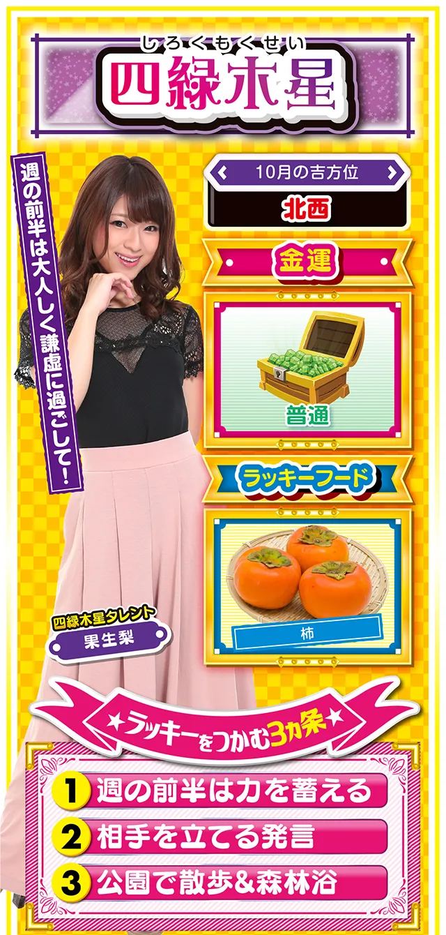 四緑木星占い結果