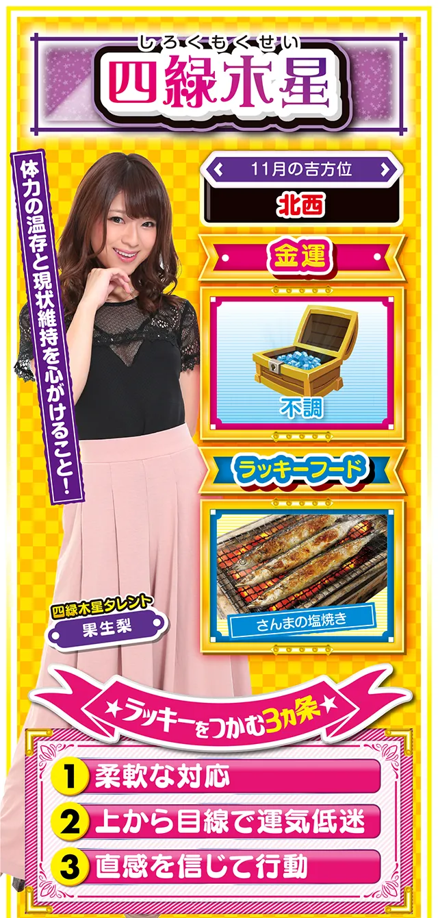 四緑木星占い結果
