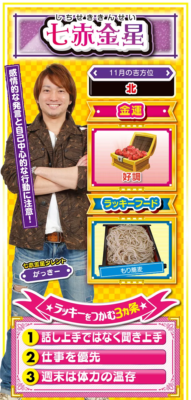 七赤金星占い結果