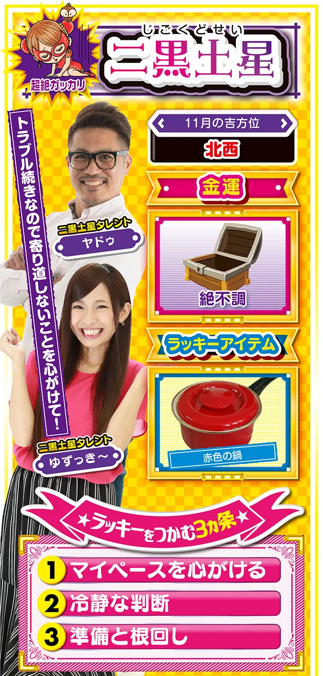 二黒土星占い結果