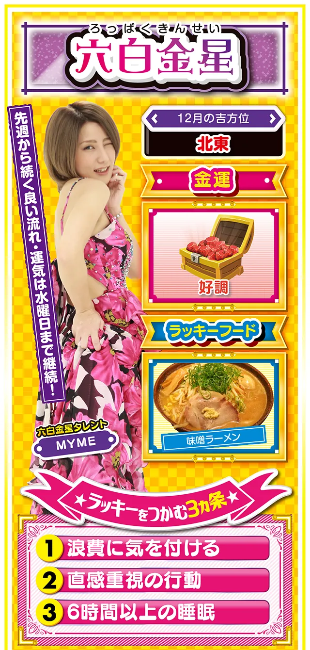 六白金星占い結果