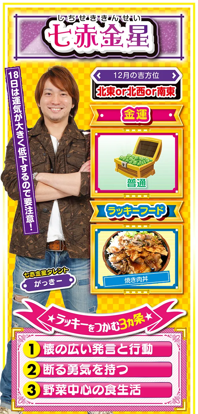 七赤金星占い結果