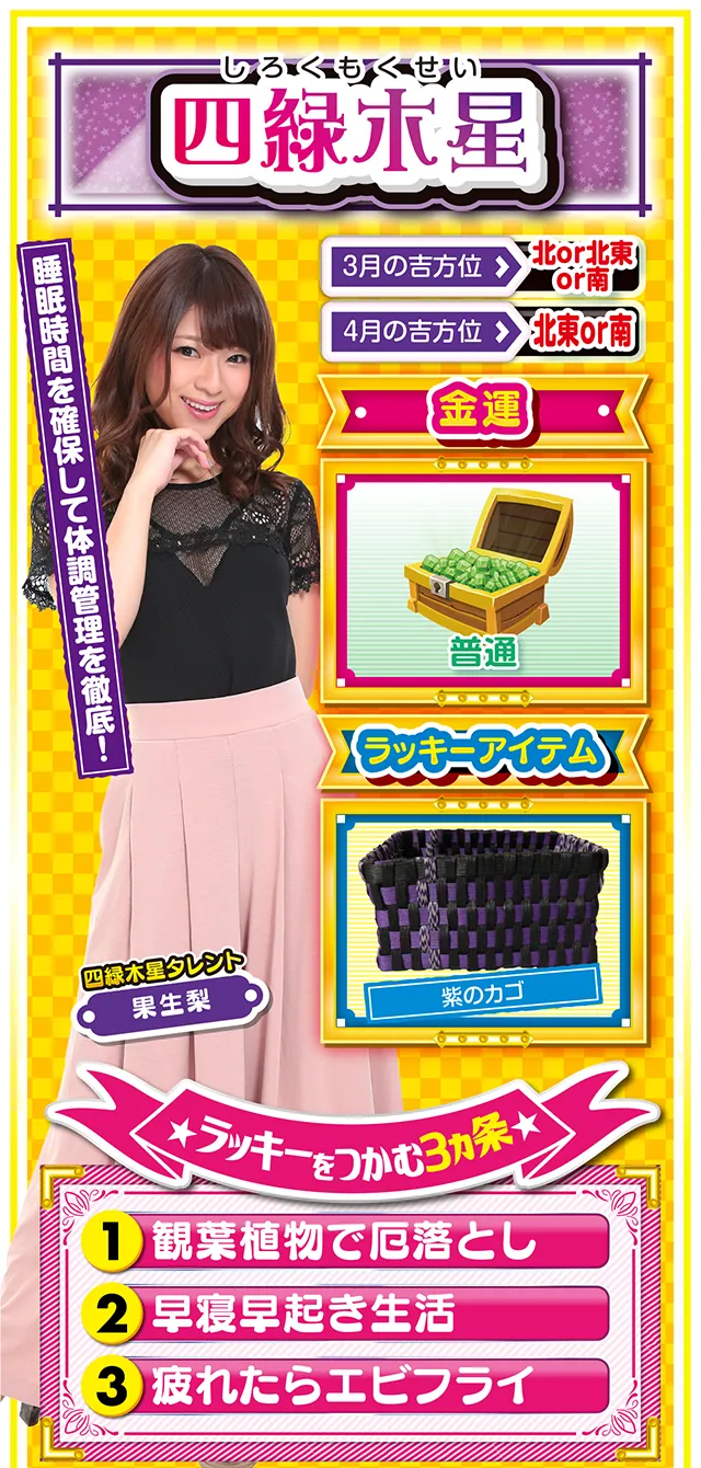 四緑木星占い結果