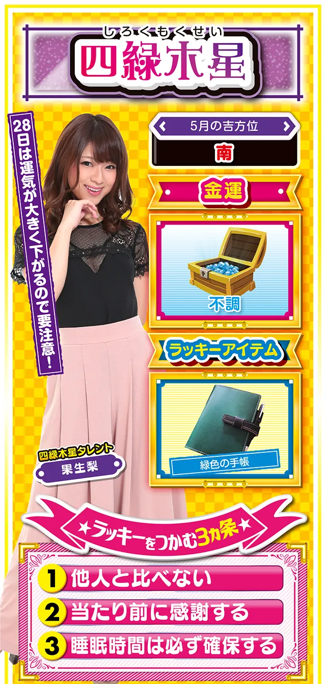 四緑木星占い結果