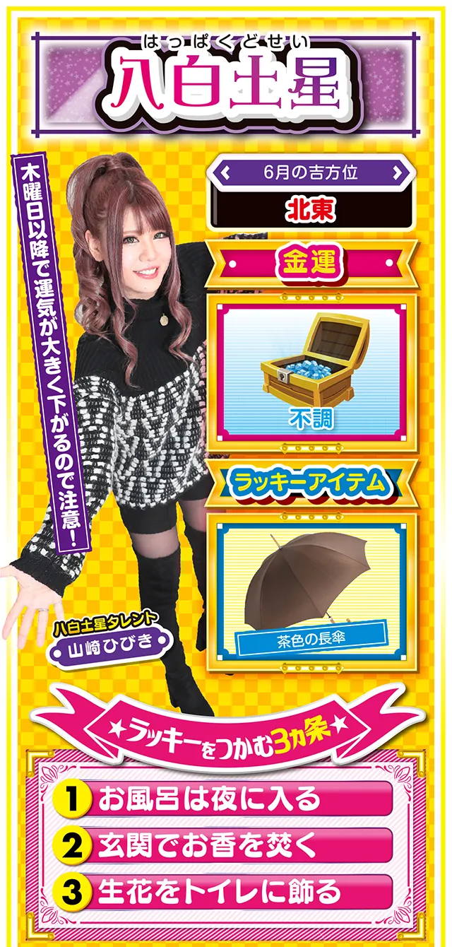 八白土星占い結果