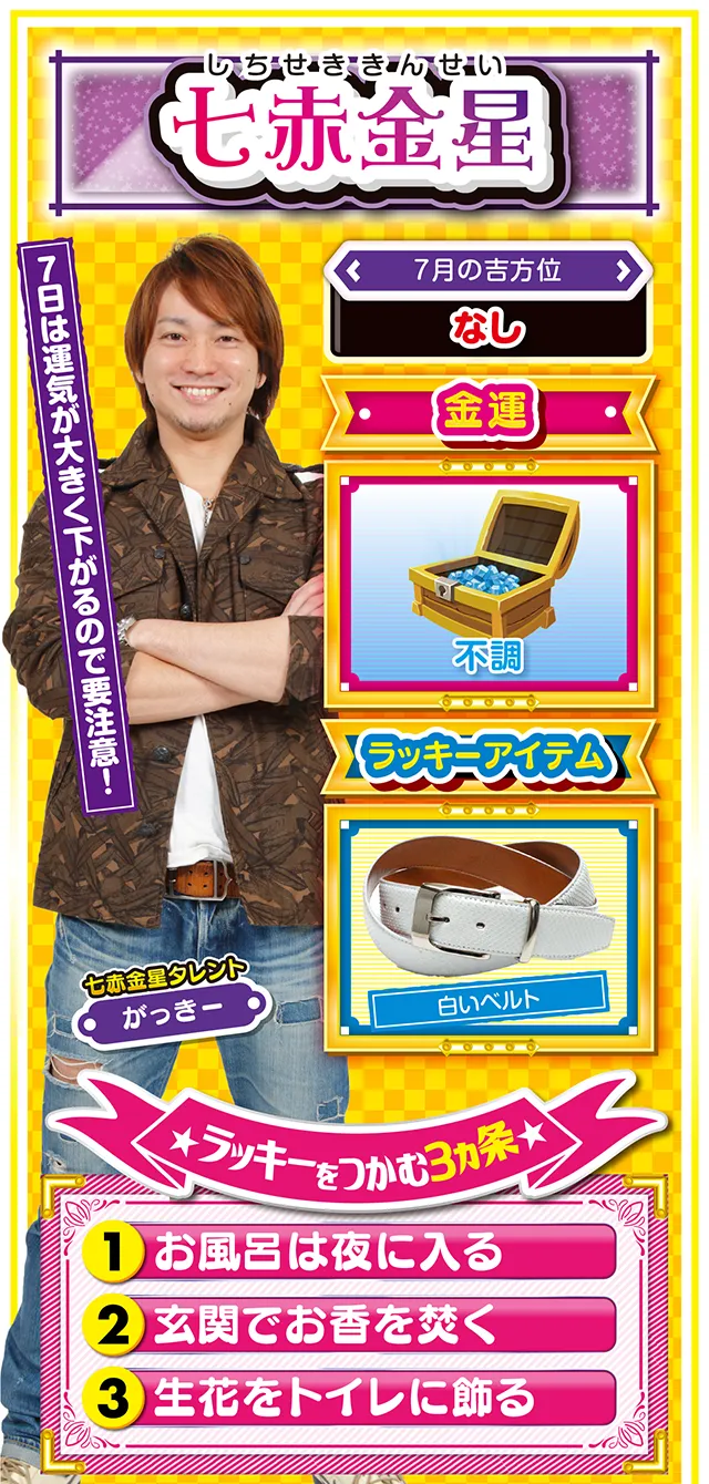 七赤金星占い結果