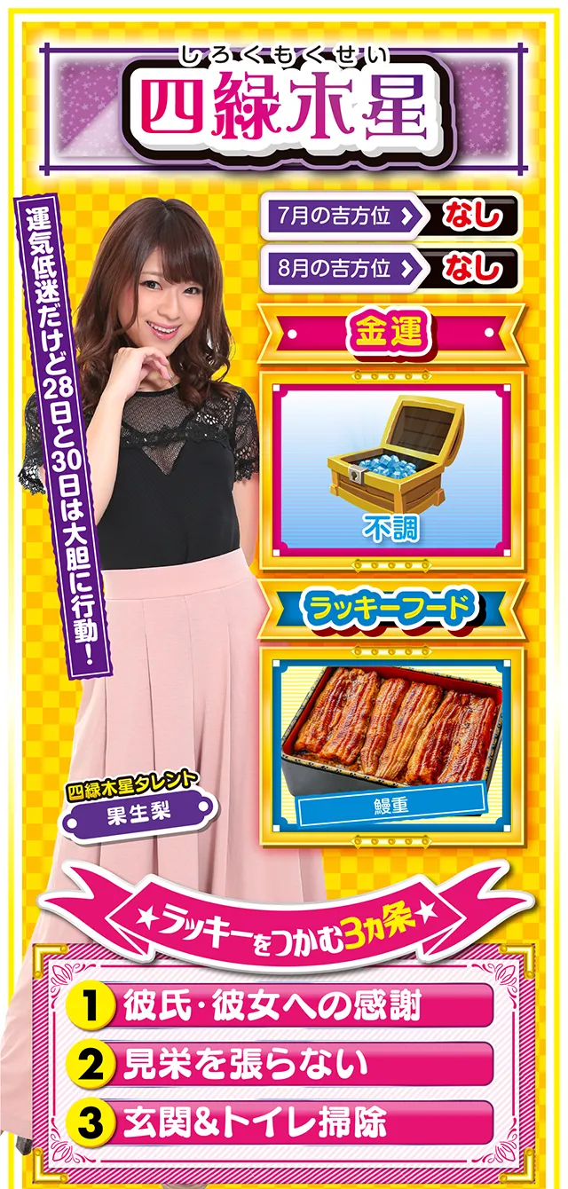 四緑木星占い結果