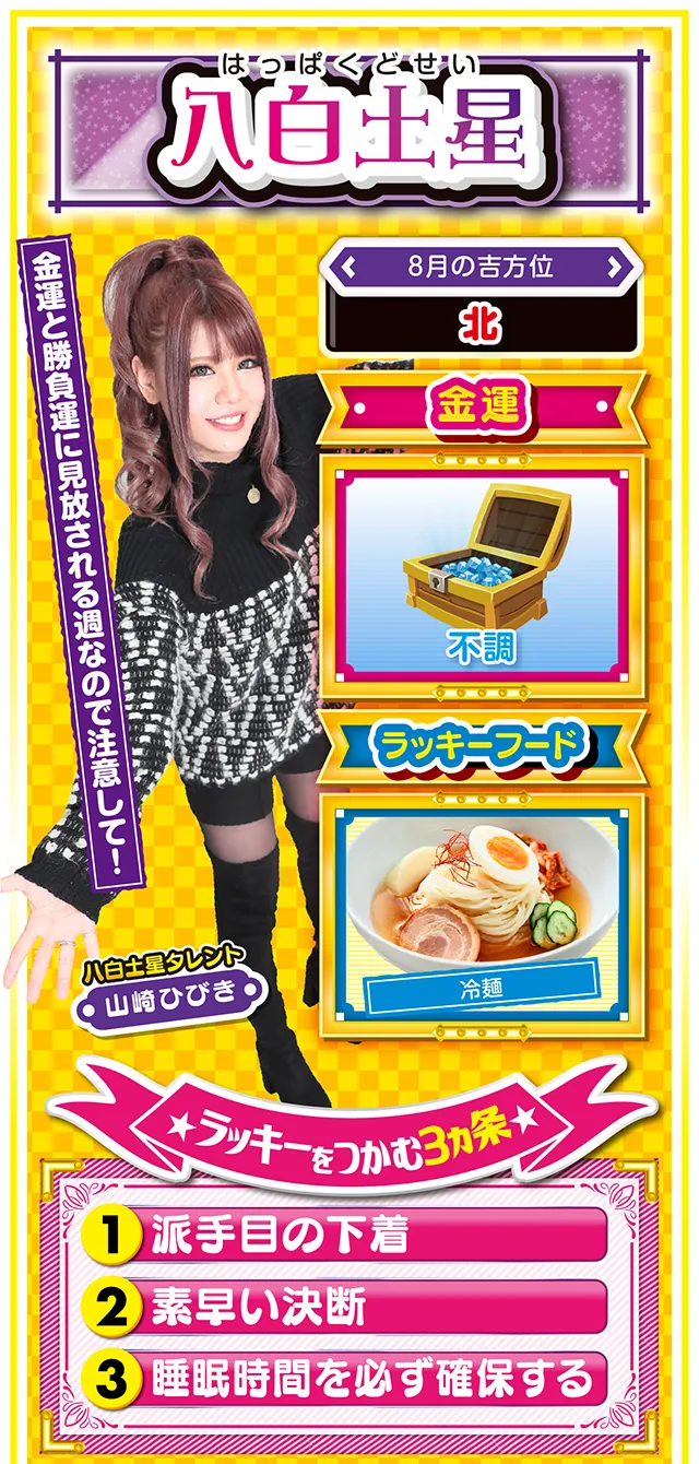 八白土星占い結果