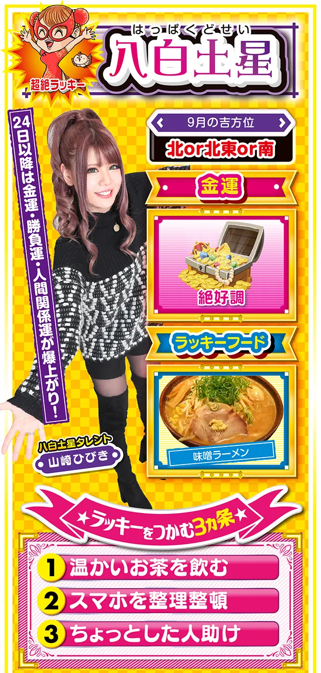八白土星占い結果