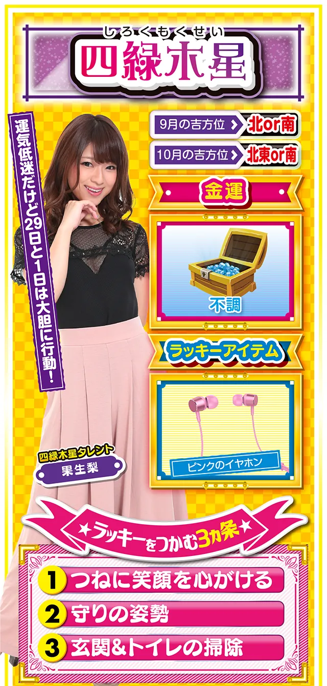 四緑木星占い結果