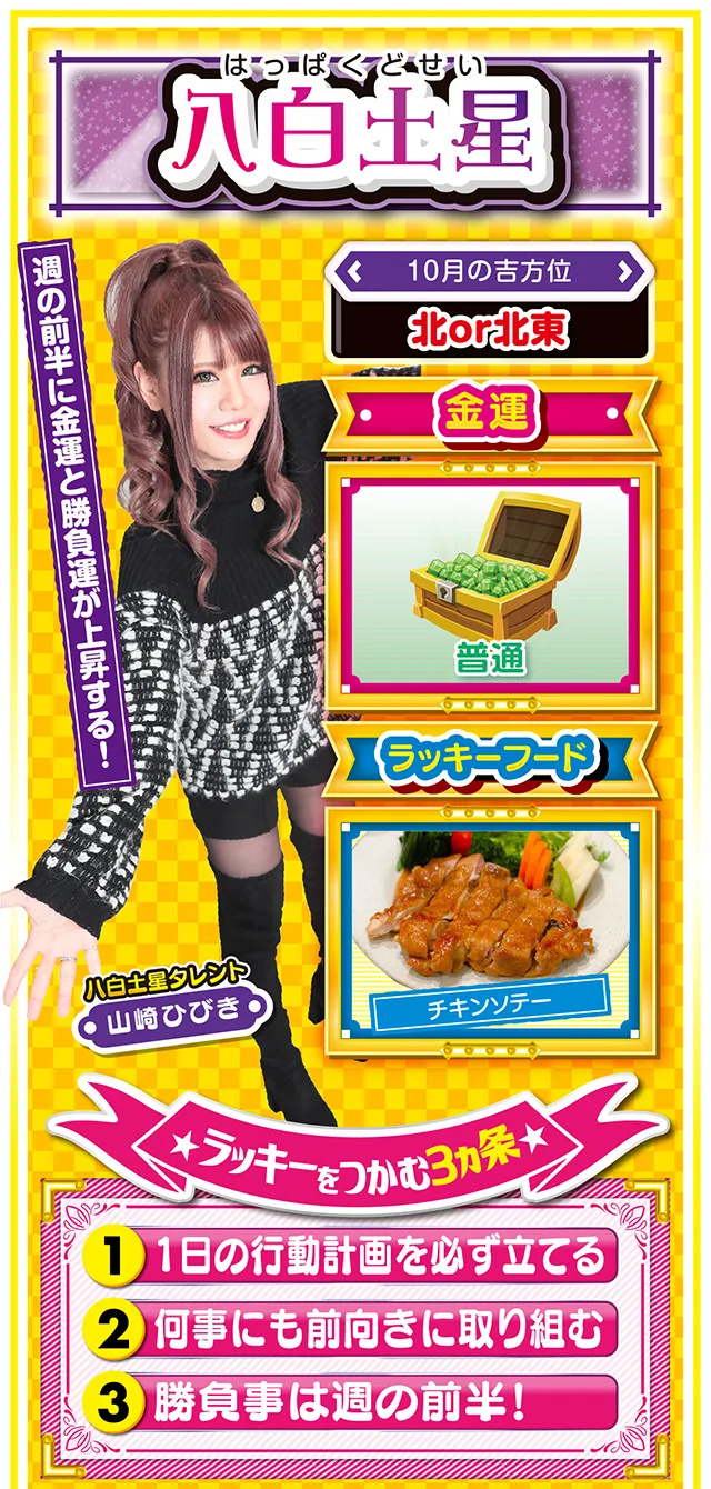 八白土星占い結果