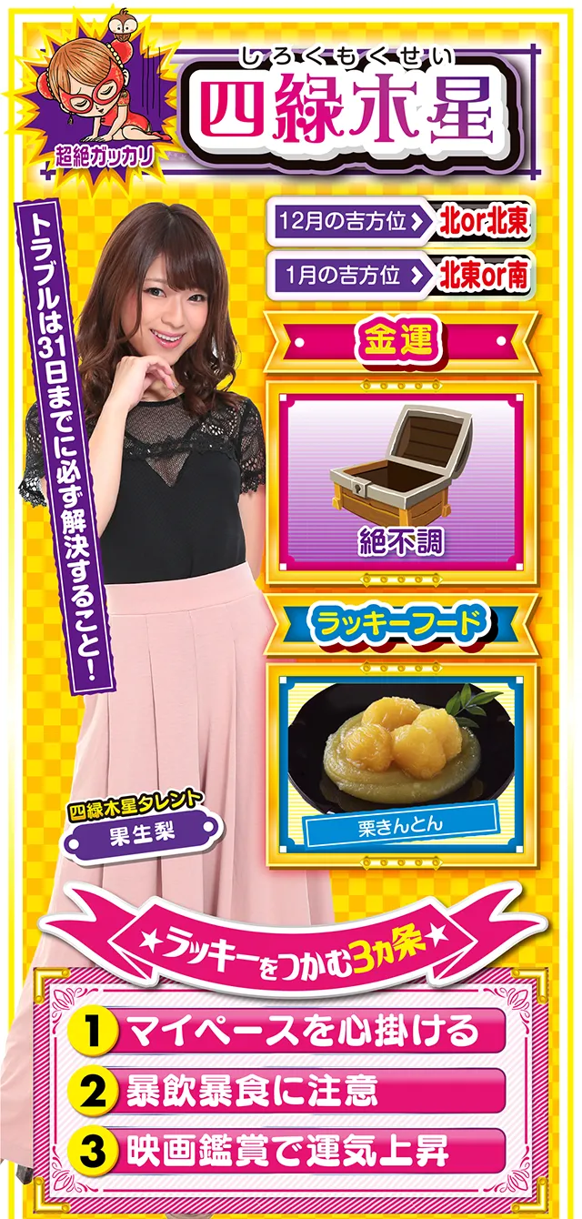 四緑木星占い結果