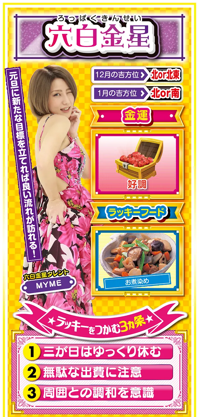 六白金星占い結果
