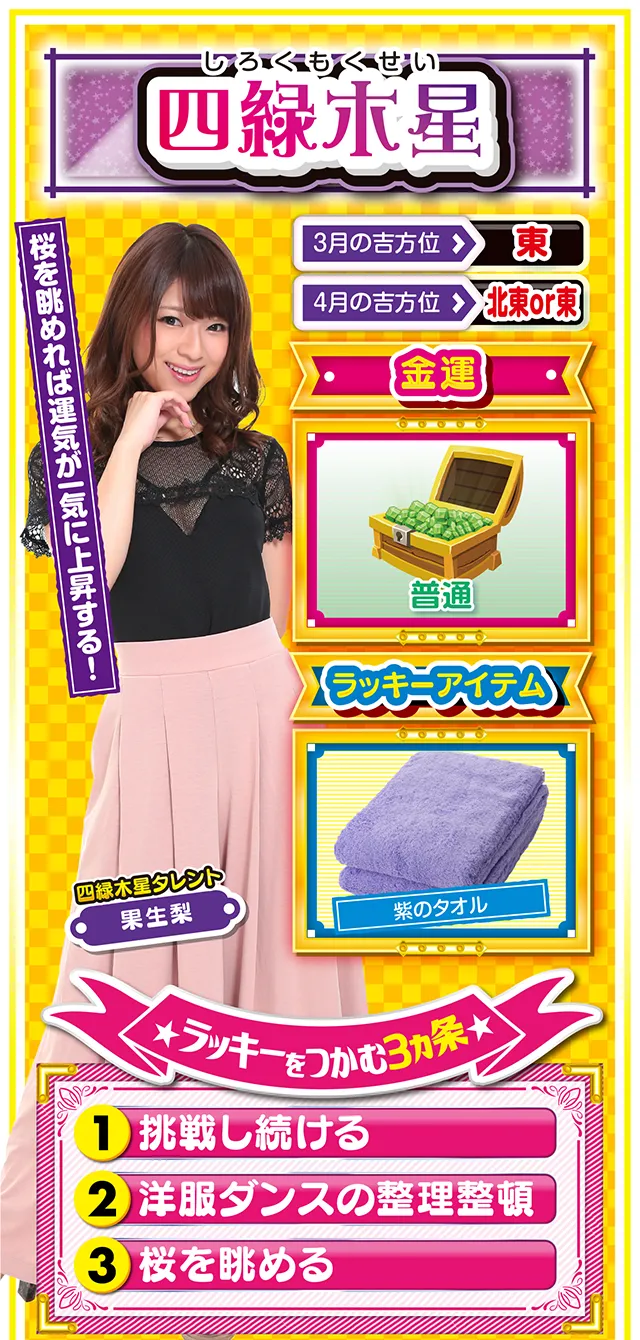 四緑木星占い結果