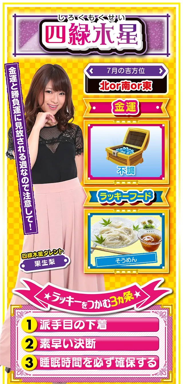 四緑木星占い結果