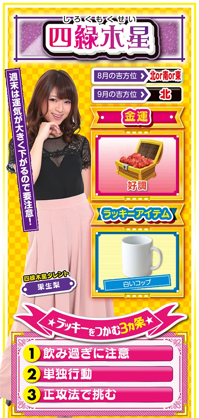 四緑木星占い結果
