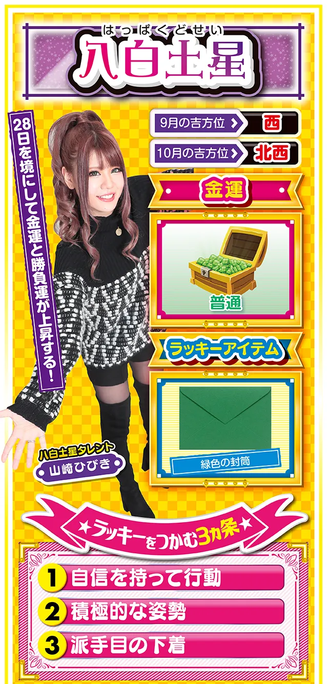 八白土星占い結果