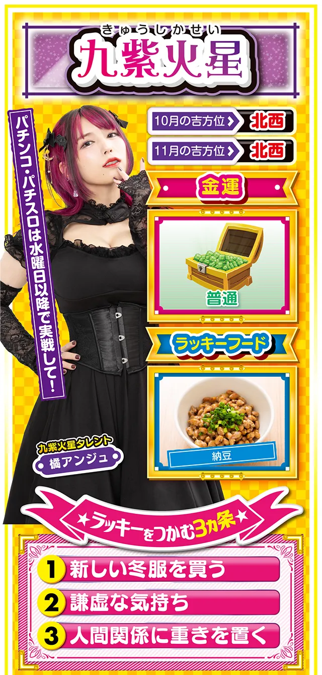 九紫火星占い結果