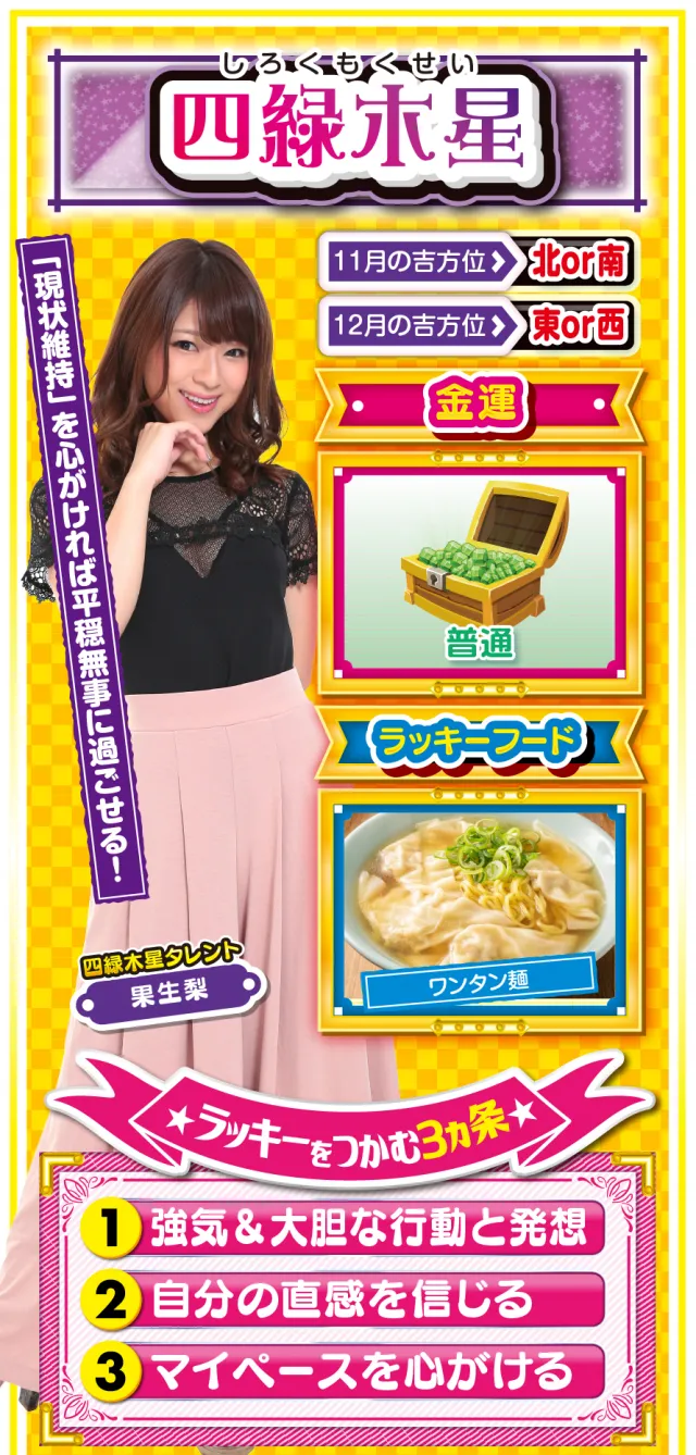 四緑木星占い結果