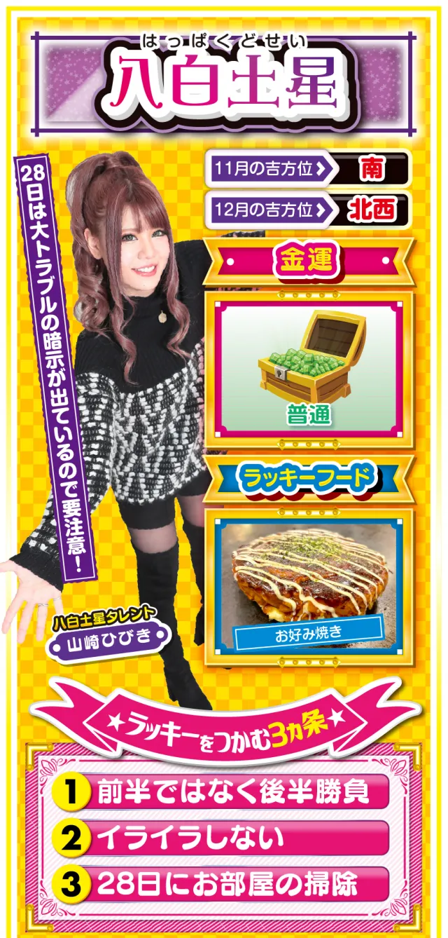 八白土星占い結果