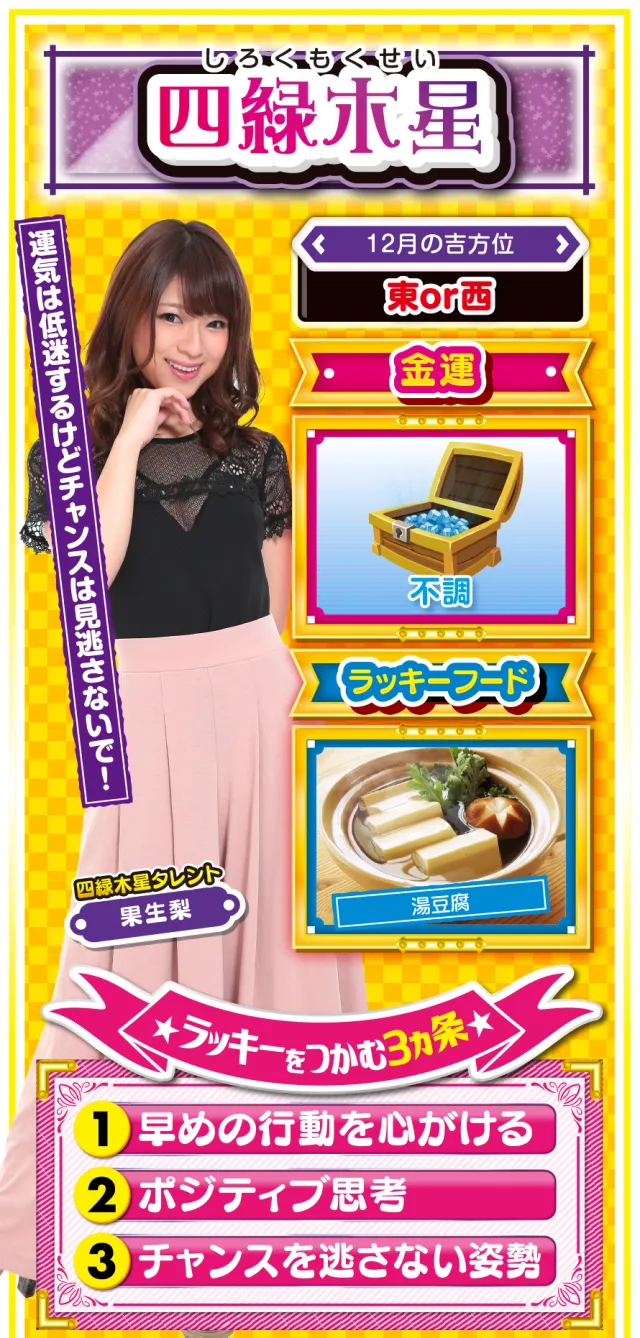 四緑木星占い結果